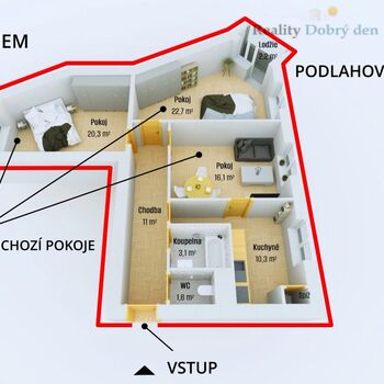 Pronájem 3+1, Olbrichova, Opava