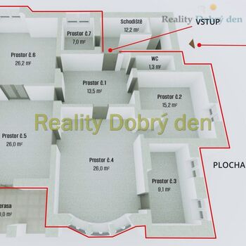 Pronájem prostor, Kylešovský kopec, Opava