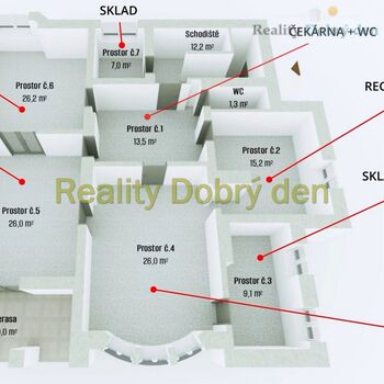 Pronájem prostor, Kylešovský kopec, Opava